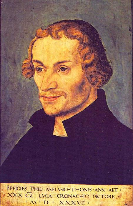 Wikioo.org - The Encyclopedia of Fine Arts - Painting, Artwork by Lucas Cranach The Elder - Philipp Melanchthon