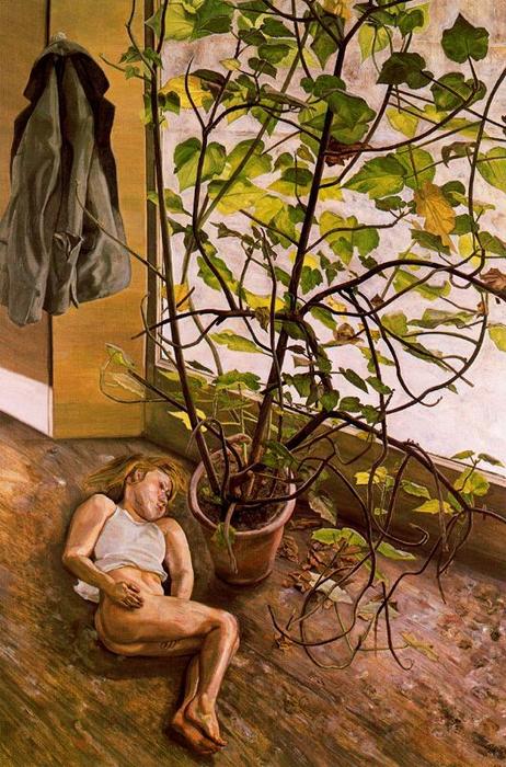 Wikioo.org – La Enciclopedia de las Bellas Artes - Pintura, Obras de arte de Lucian Freud - Interior Grande, Paddington