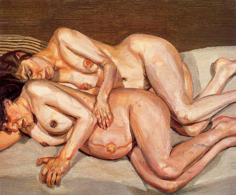 Wikioo.org - The Encyclopedia of Fine Arts - Painting, Artwork by Lucian Freud - Annie and Alice