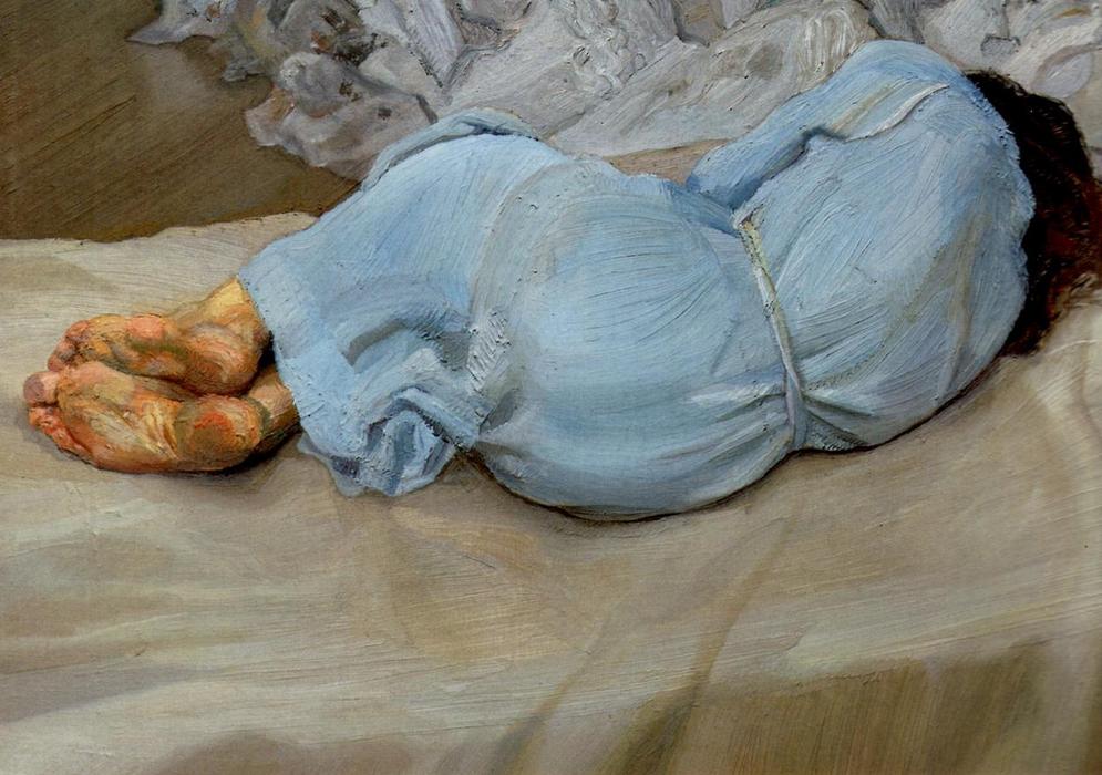 Wikioo.org - The Encyclopedia of Fine Arts - Painting, Artwork by Lucian Freud - Annabel Sleeping