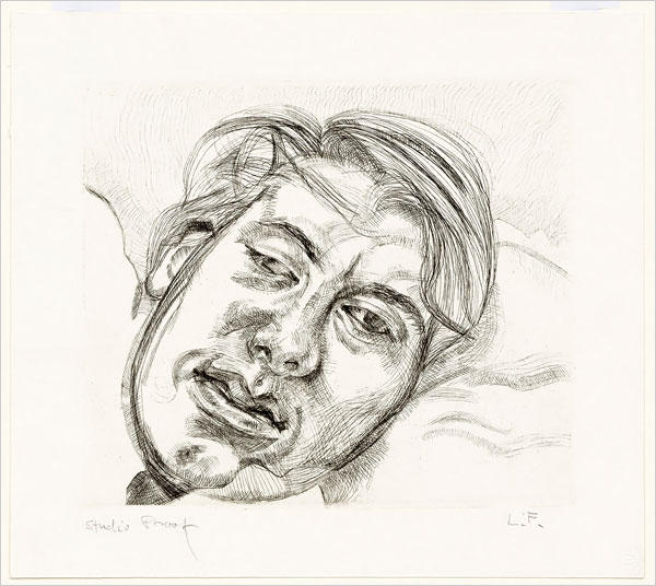 Wikioo.org - The Encyclopedia of Fine Arts - Painting, Artwork by Lucian Freud - Bella Final Version State II