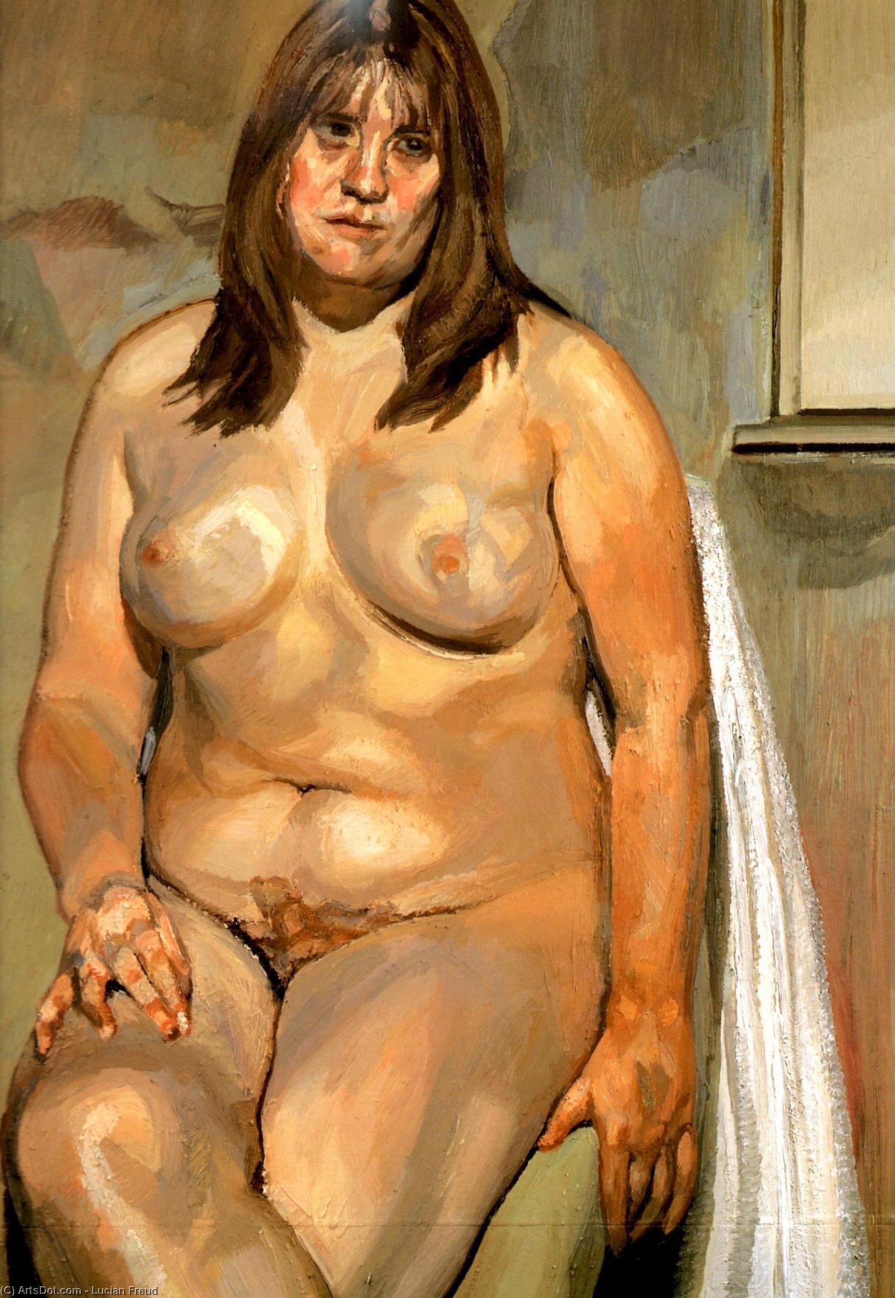 Wikioo.org - The Encyclopedia of Fine Arts - Painting, Artwork by Lucian Freud - The Butcher's Daughter