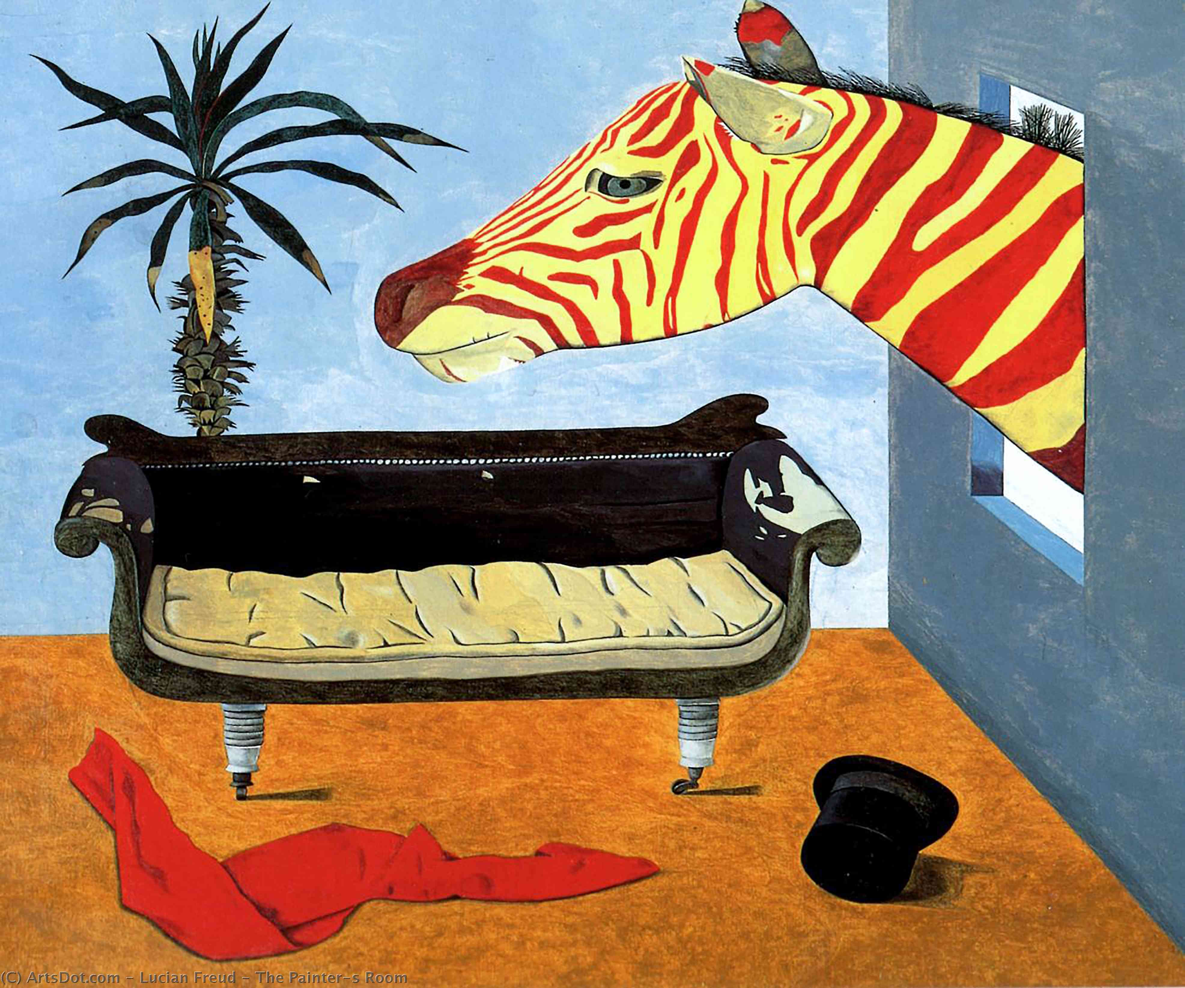 Wikioo.org – La Enciclopedia de las Bellas Artes - Pintura, Obras de arte de Lucian Freud - La habitación del pintor