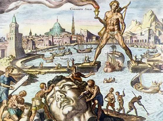 WikiOO.org - 백과 사전 - 회화, 삽화 Maarten Van Heemskerck - Colossus of Rhodes