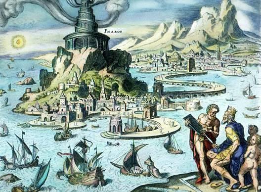 WikiOO.org - Encyclopedia of Fine Arts - Lukisan, Artwork Maarten Van Heemskerck - Pharos of Alexandria