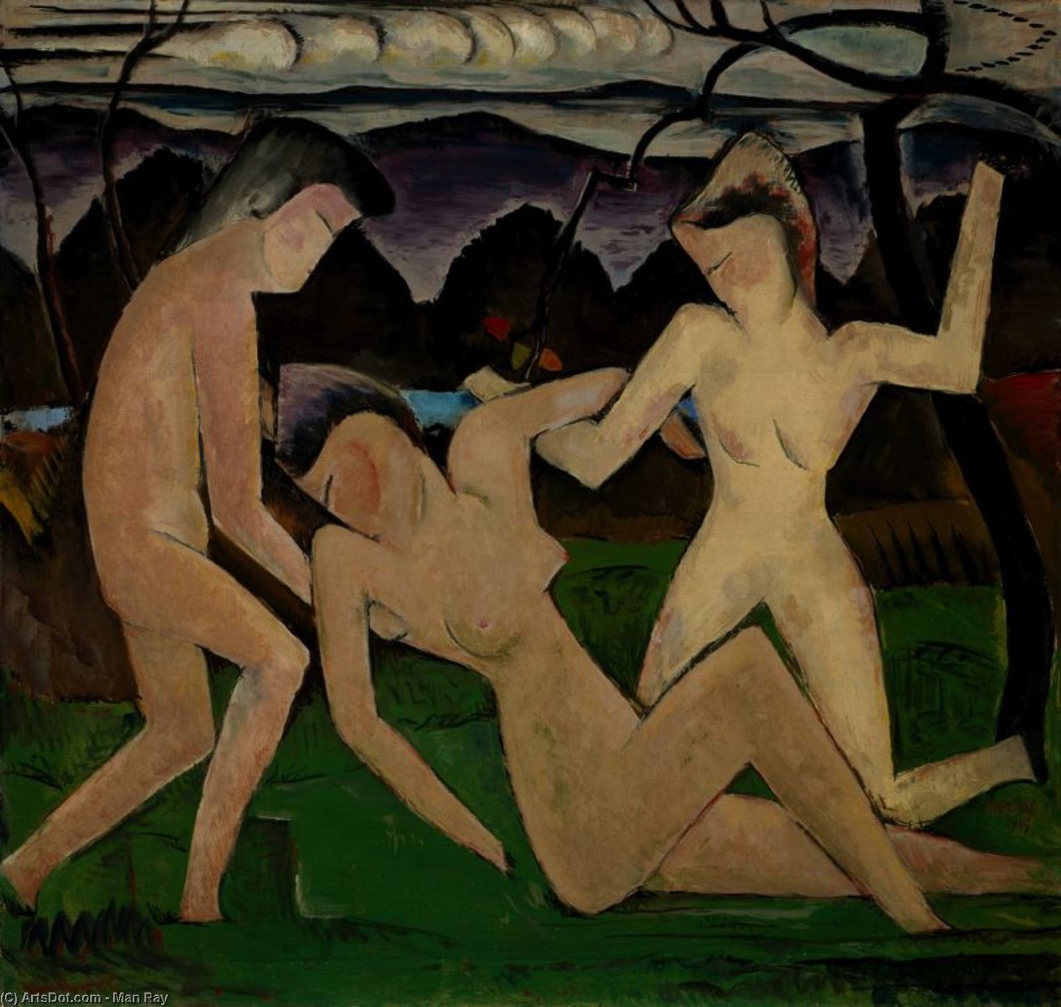 Wikioo.org – La Enciclopedia de las Bellas Artes - Pintura, Obras de arte de Man Ray - partida de verano