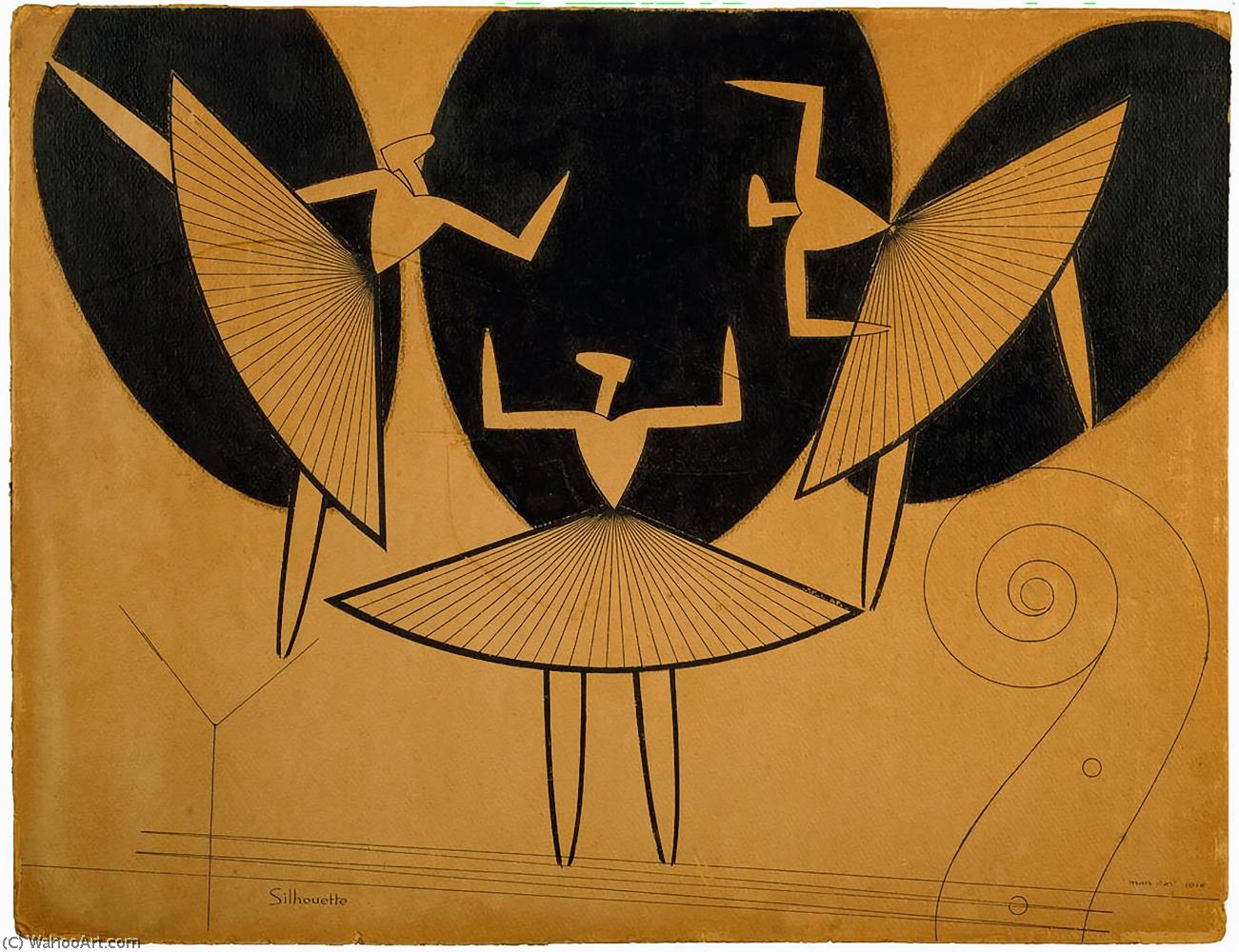 Wikioo.org - The Encyclopedia of Fine Arts - Painting, Artwork by Man Ray - Silhouette