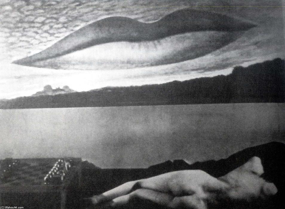 Wikioo.org – La Enciclopedia de las Bellas Artes - Pintura, Obras de arte de Man Ray - observatory` tiempo -el amantes