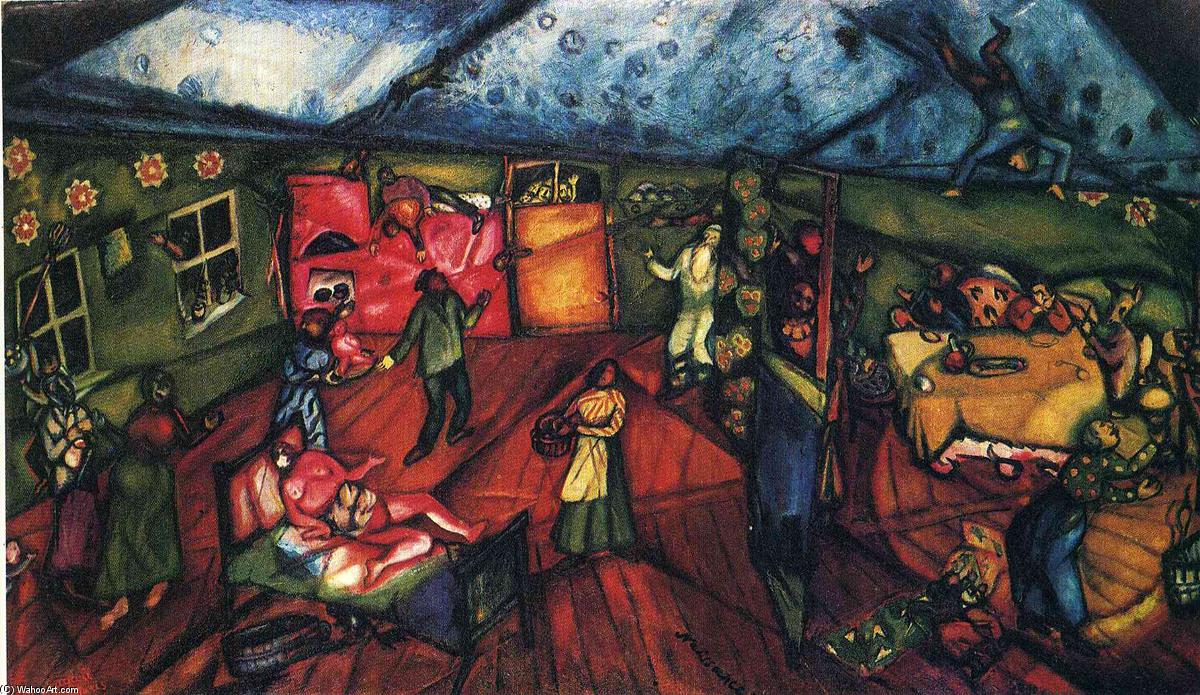 Wikoo.org - موسوعة الفنون الجميلة - اللوحة، العمل الفني Marc Chagall - Birth