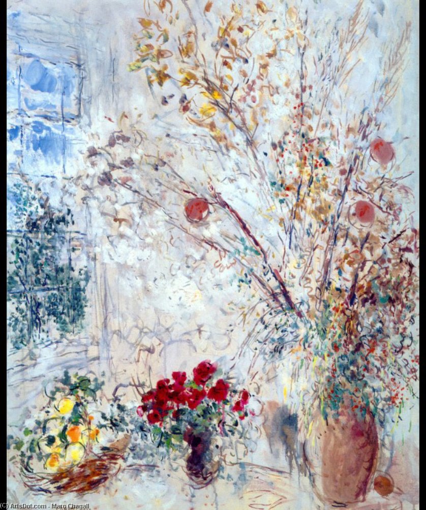 WikiOO.org - 百科事典 - 絵画、アートワーク Marc Chagall - ギンセンソウ