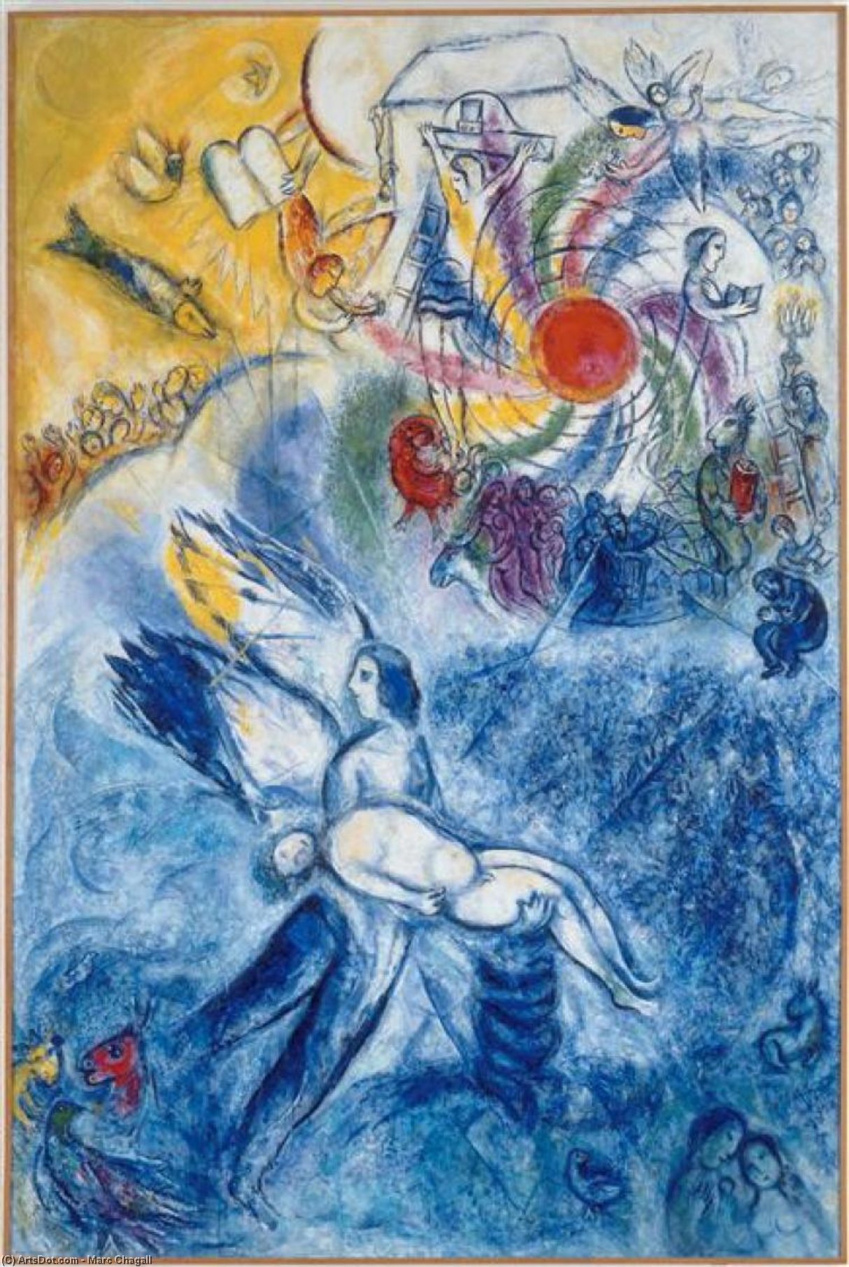 WikiOO.org - Enciklopedija dailės - Tapyba, meno kuriniai Marc Chagall - The Creation of Man