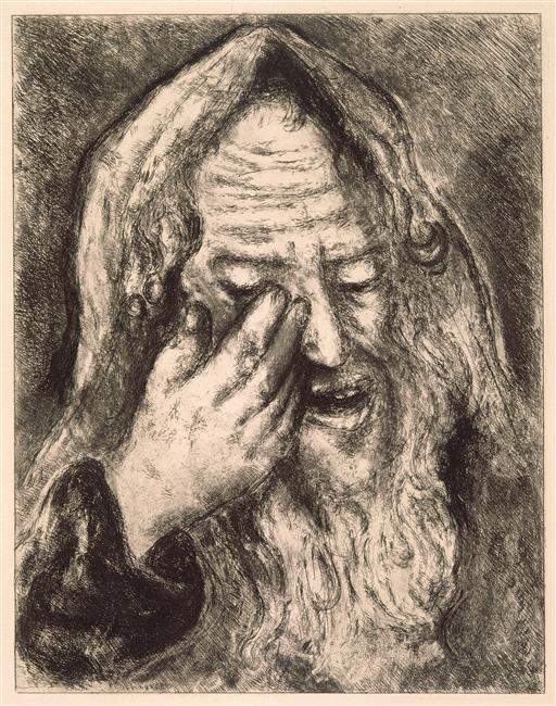 Wikioo.org – La Enciclopedia de las Bellas Artes - Pintura, Obras de arte de Marc Chagall - lamentaciones de jeremías ( Lamentaions , III VOL , 1 9 )