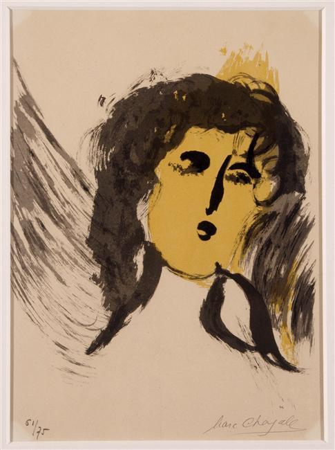 WikiOO.org - Encyclopedia of Fine Arts - Maalaus, taideteos Marc Chagall - An angel