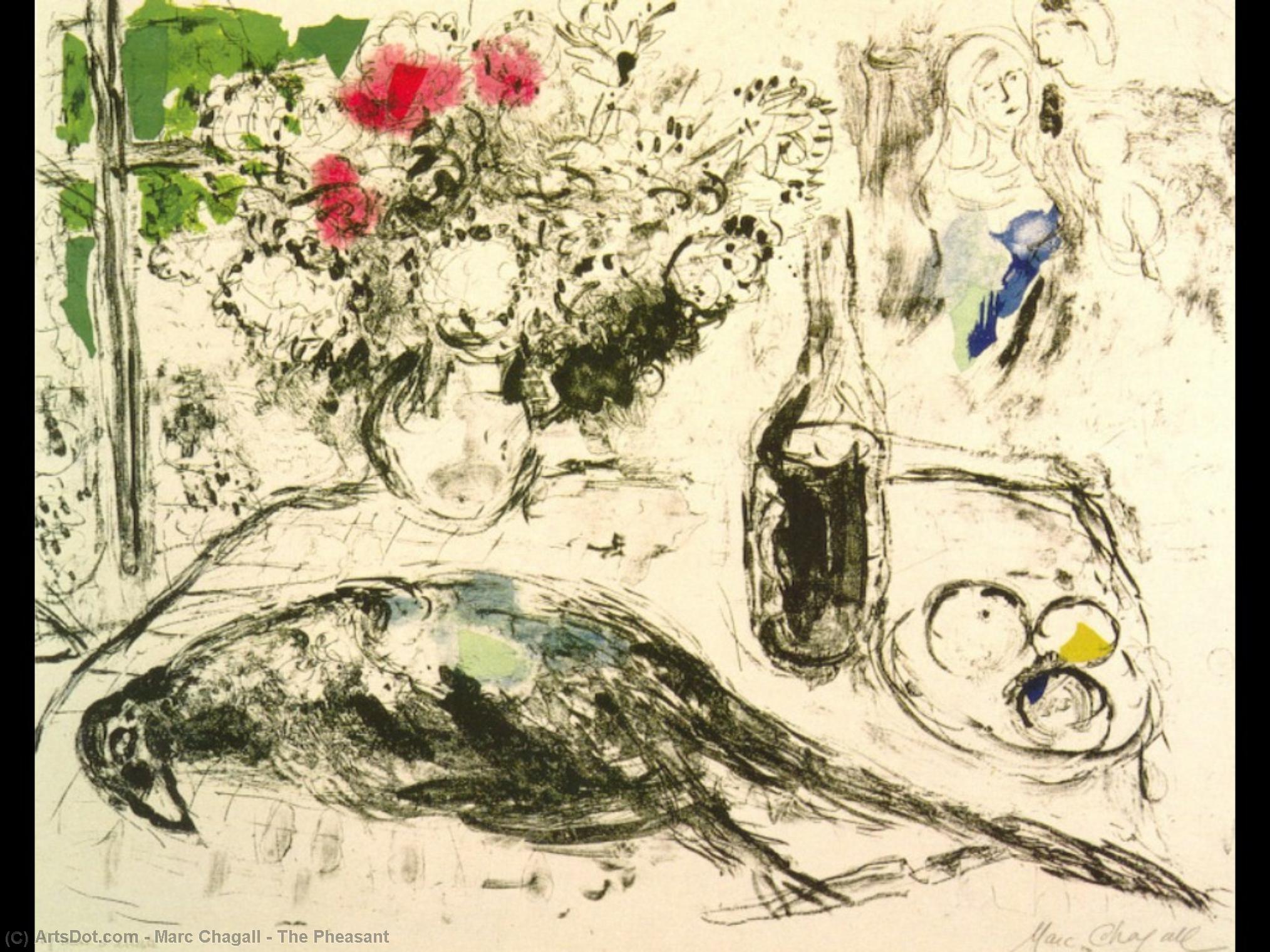 Wikioo.org - The Encyclopedia of Fine Arts - Painting, Artwork by Marc Chagall - The Pheasant