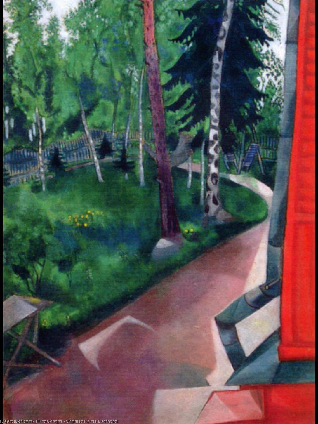 WikiOO.org - Güzel Sanatlar Ansiklopedisi - Resim, Resimler Marc Chagall - Summer House Backyard
