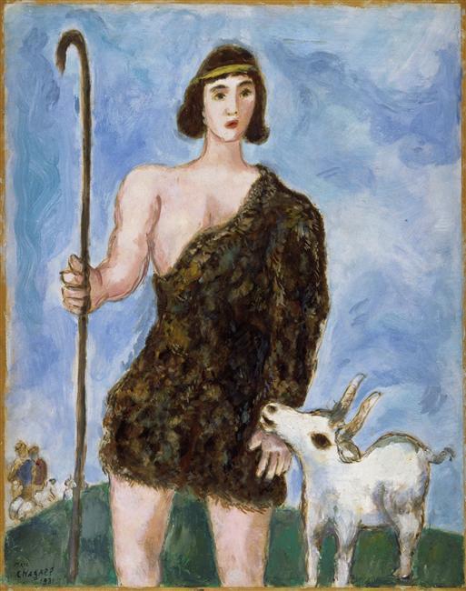 WikiOO.org - אנציקלופדיה לאמנויות יפות - ציור, יצירות אמנות Marc Chagall - Joseph, a shepherd
