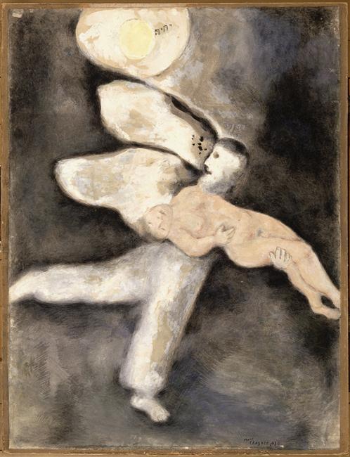 Wikioo.org – L'Enciclopedia delle Belle Arti - Pittura, Opere di Marc Chagall - Dio crea l uomo
