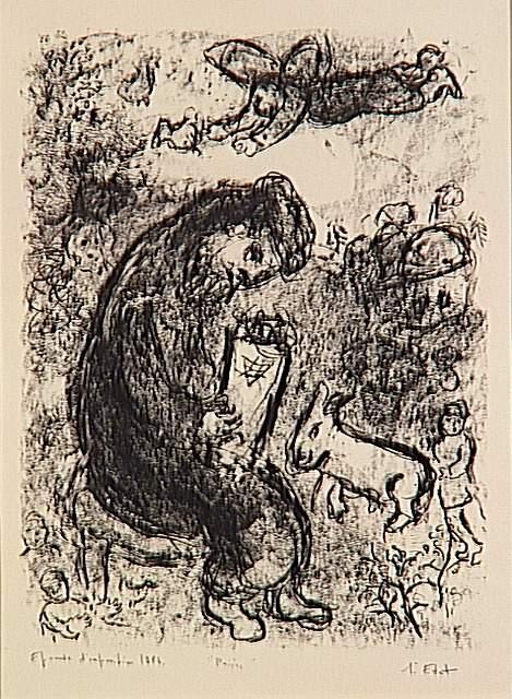 Wikioo.org - Bách khoa toàn thư về mỹ thuật - Vẽ tranh, Tác phẩm nghệ thuật Marc Chagall - Praying
