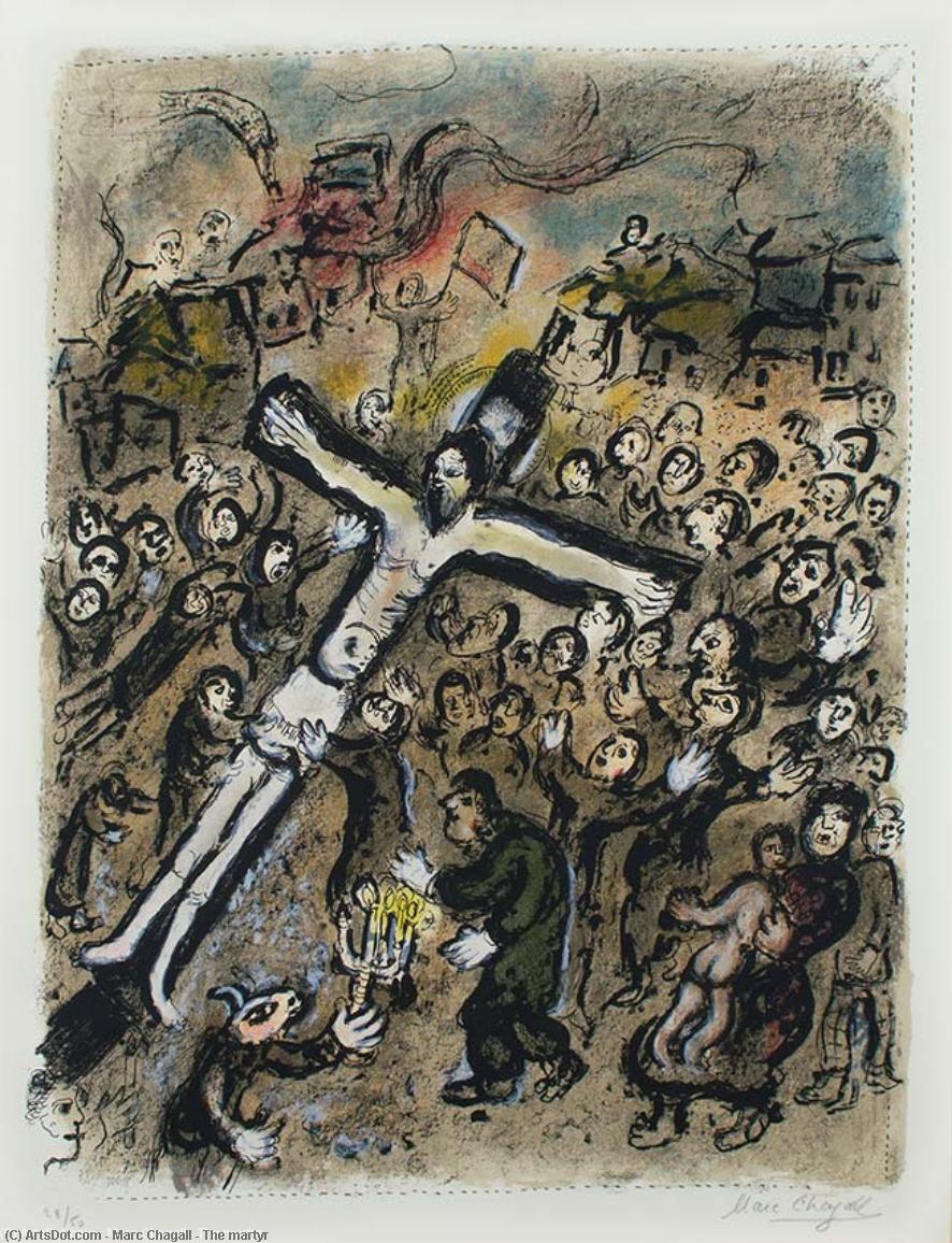 Wikioo.org – La Enciclopedia de las Bellas Artes - Pintura, Obras de arte de Marc Chagall - el mártir