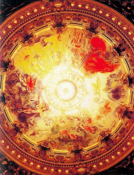 Wikioo.org - The Encyclopedia of Fine Arts - Painting, Artwork by Marc Chagall - Ceiling of Paris Opera House