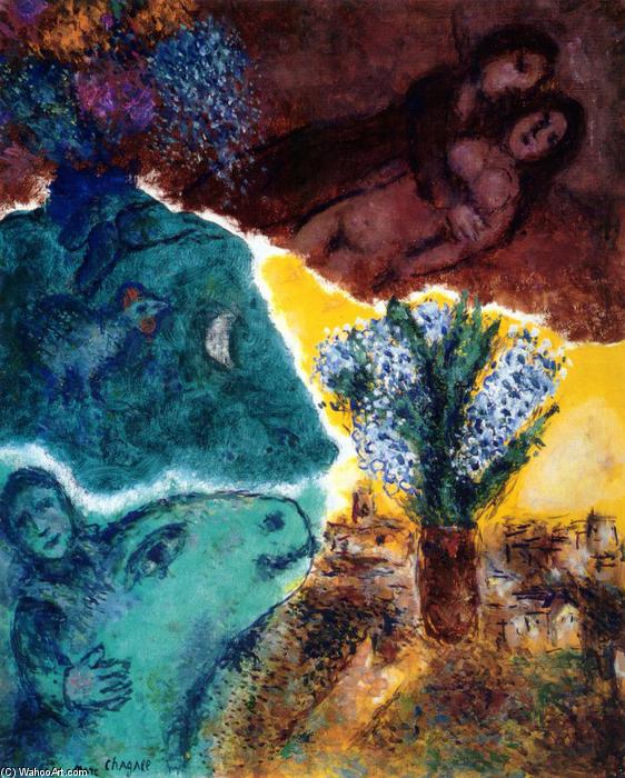 Wikoo.org - موسوعة الفنون الجميلة - اللوحة، العمل الفني Marc Chagall - Dawn
