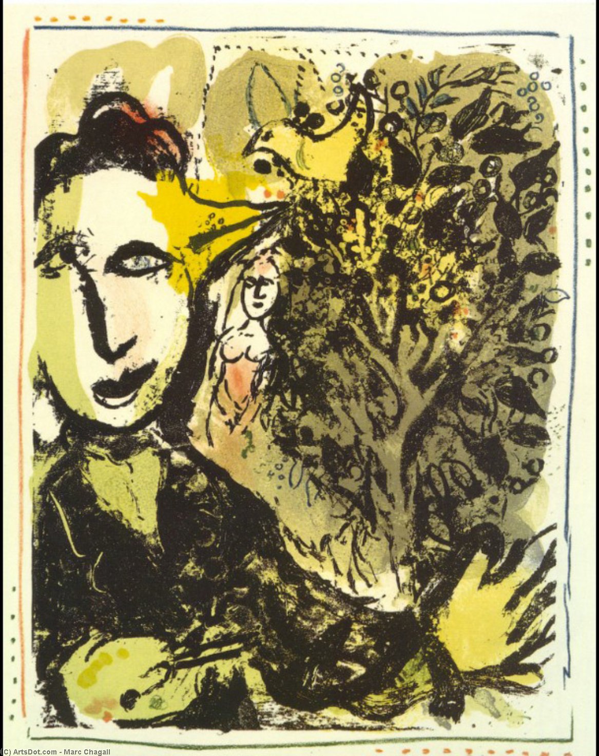 WikiOO.org - Encyclopedia of Fine Arts - Maalaus, taideteos Marc Chagall - An artist