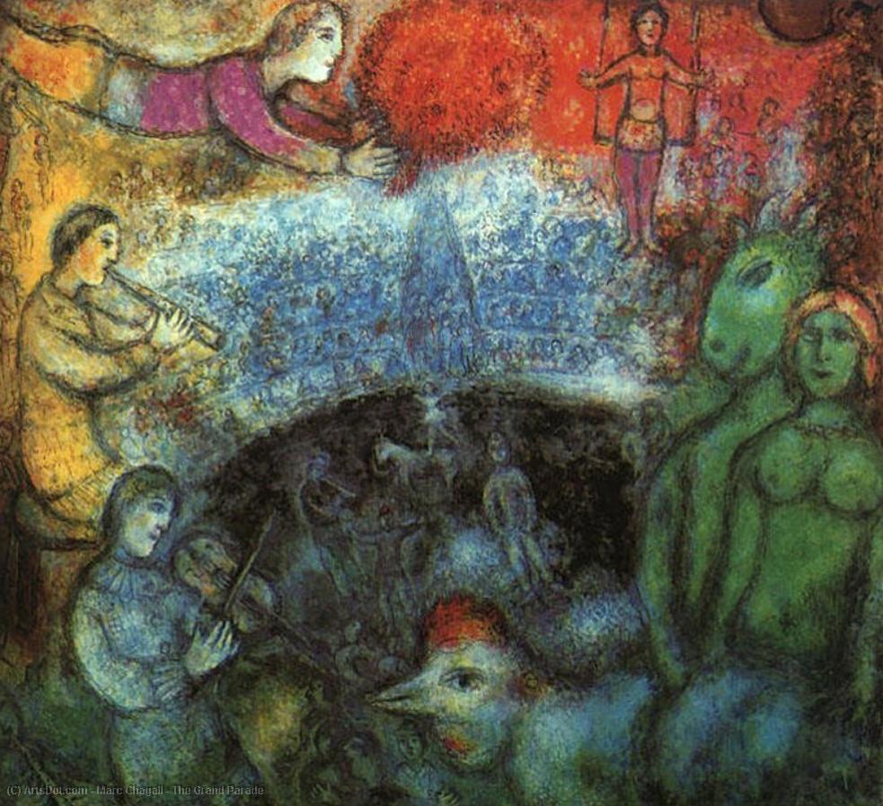 WikiOO.org - Encyclopedia of Fine Arts - Maleri, Artwork Marc Chagall - The Grand Parade