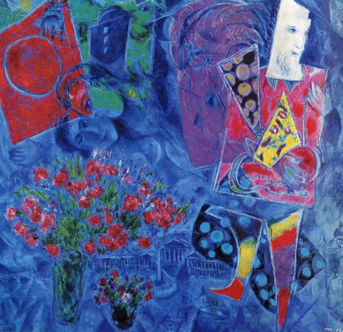 Wikioo.org - Encyklopedia Sztuk Pięknych - Malarstwo, Grafika Marc Chagall - The Magician