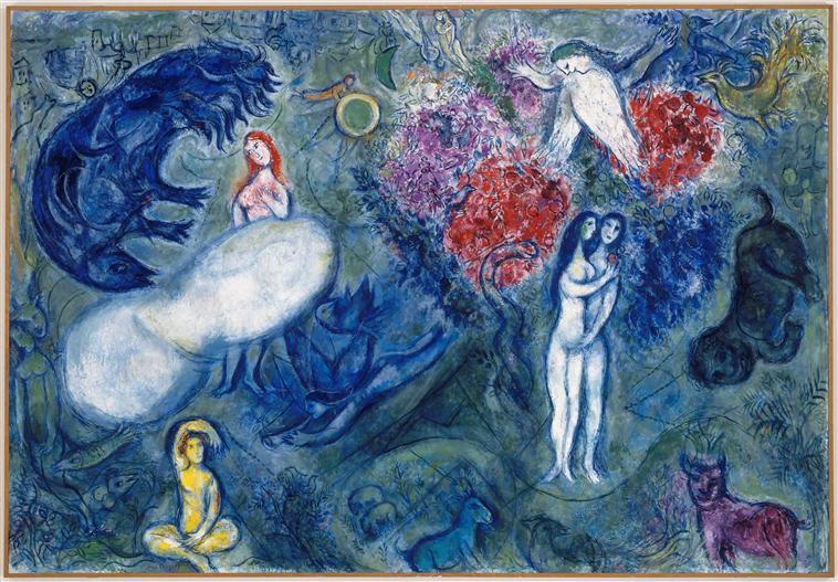 Wikioo.org - The Encyclopedia of Fine Arts - Painting, Artwork by Marc Chagall - Paradise