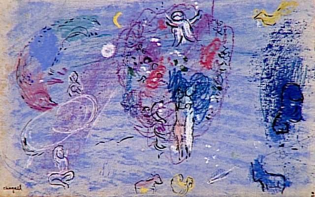 Wikoo.org - موسوعة الفنون الجميلة - اللوحة، العمل الفني Marc Chagall - Paradise (8)