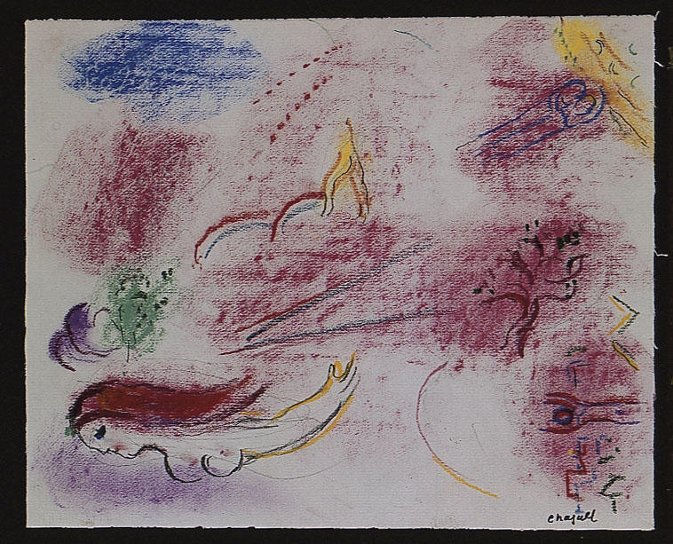 WikiOO.org - Encyclopedia of Fine Arts - Målning, konstverk Marc Chagall - Song of Songs I