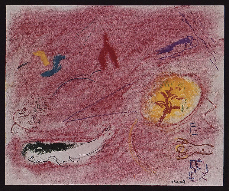Wikioo.org – L'Enciclopedia delle Belle Arti - Pittura, Opere di Marc Chagall - Cantico dei Cantici io