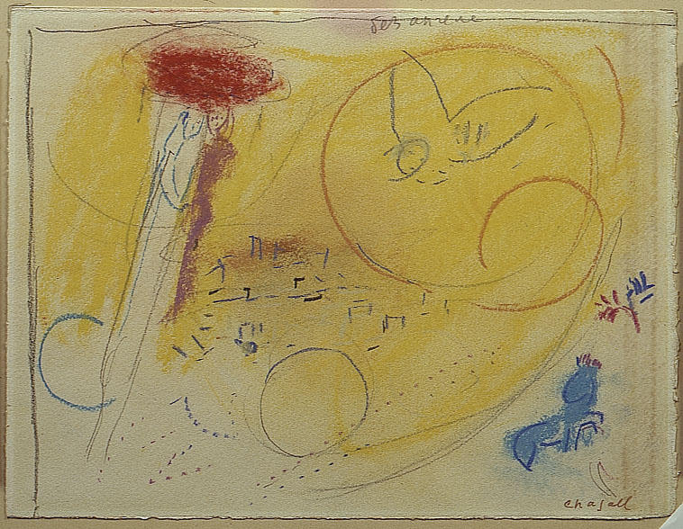 WikiOO.org - Encyclopedia of Fine Arts - Målning, konstverk Marc Chagall - Song of Songs III