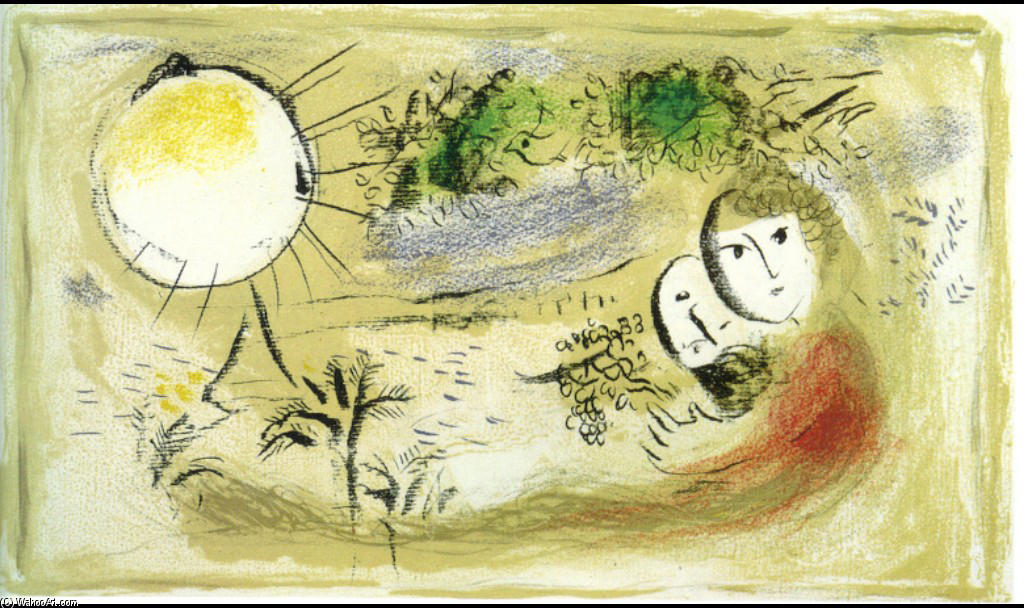 Wikoo.org - موسوعة الفنون الجميلة - اللوحة، العمل الفني Marc Chagall - The rest