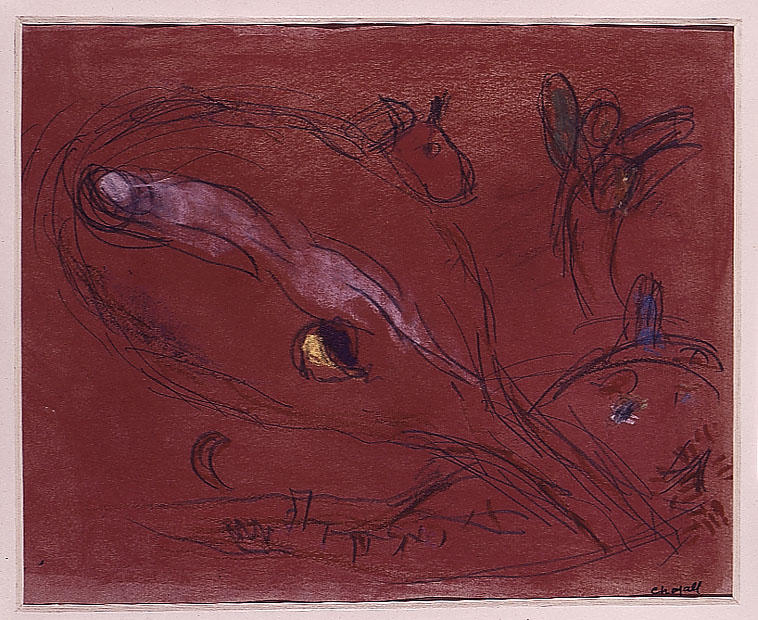 WikiOO.org - Encyclopedia of Fine Arts - Lukisan, Artwork Marc Chagall - Song of Songs II
