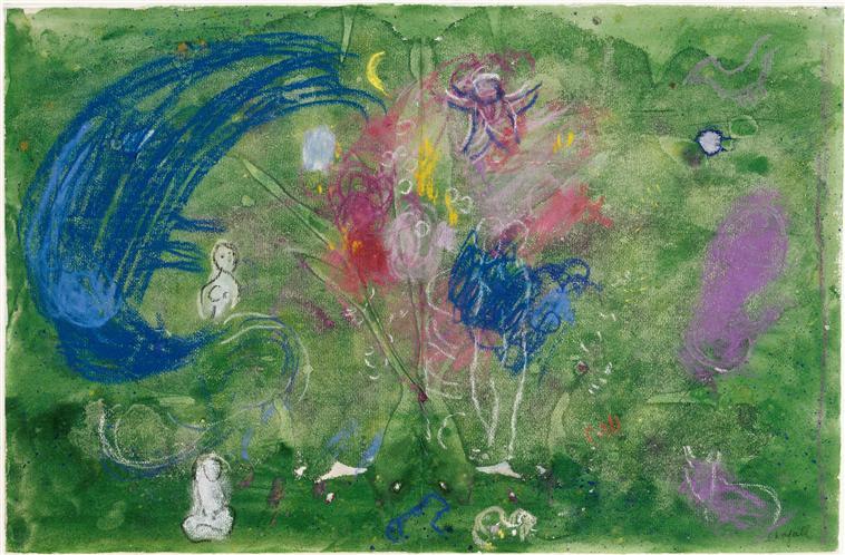 Wikioo.org - The Encyclopedia of Fine Arts - Painting, Artwork by Marc Chagall - Paradise (12)