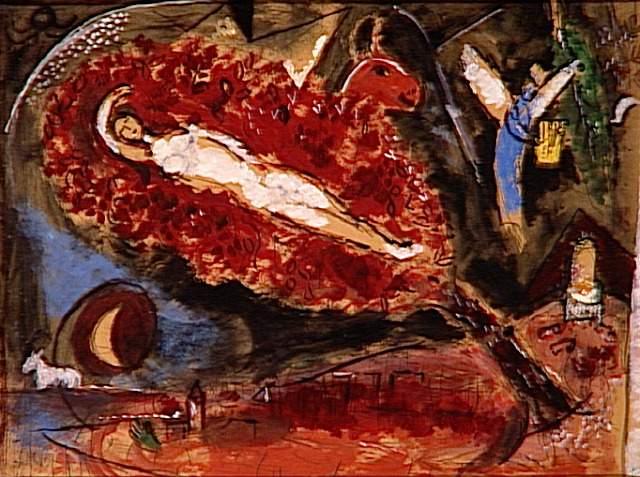WikiOO.org - Енциклопедія образотворчого мистецтва - Живопис, Картини
 Marc Chagall - Song of Songs II (10)