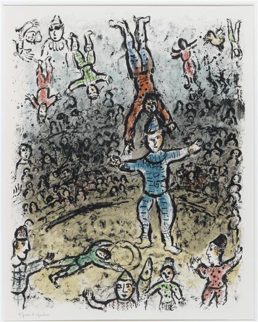 Wikioo.org – L'Enciclopedia delle Belle Arti - Pittura, Opere di Marc Chagall - Equilibristi