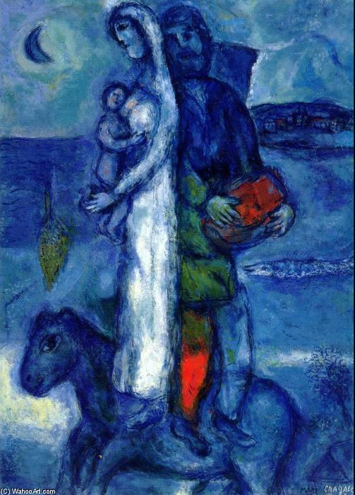 Wikioo.org - The Encyclopedia of Fine Arts - Painting, Artwork by Marc Chagall - Fisherman's Family