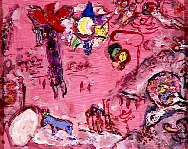 Wikioo.org – L'Enciclopedia delle Belle Arti - Pittura, Opere di Marc Chagall - Cantico dei Cantici V 10