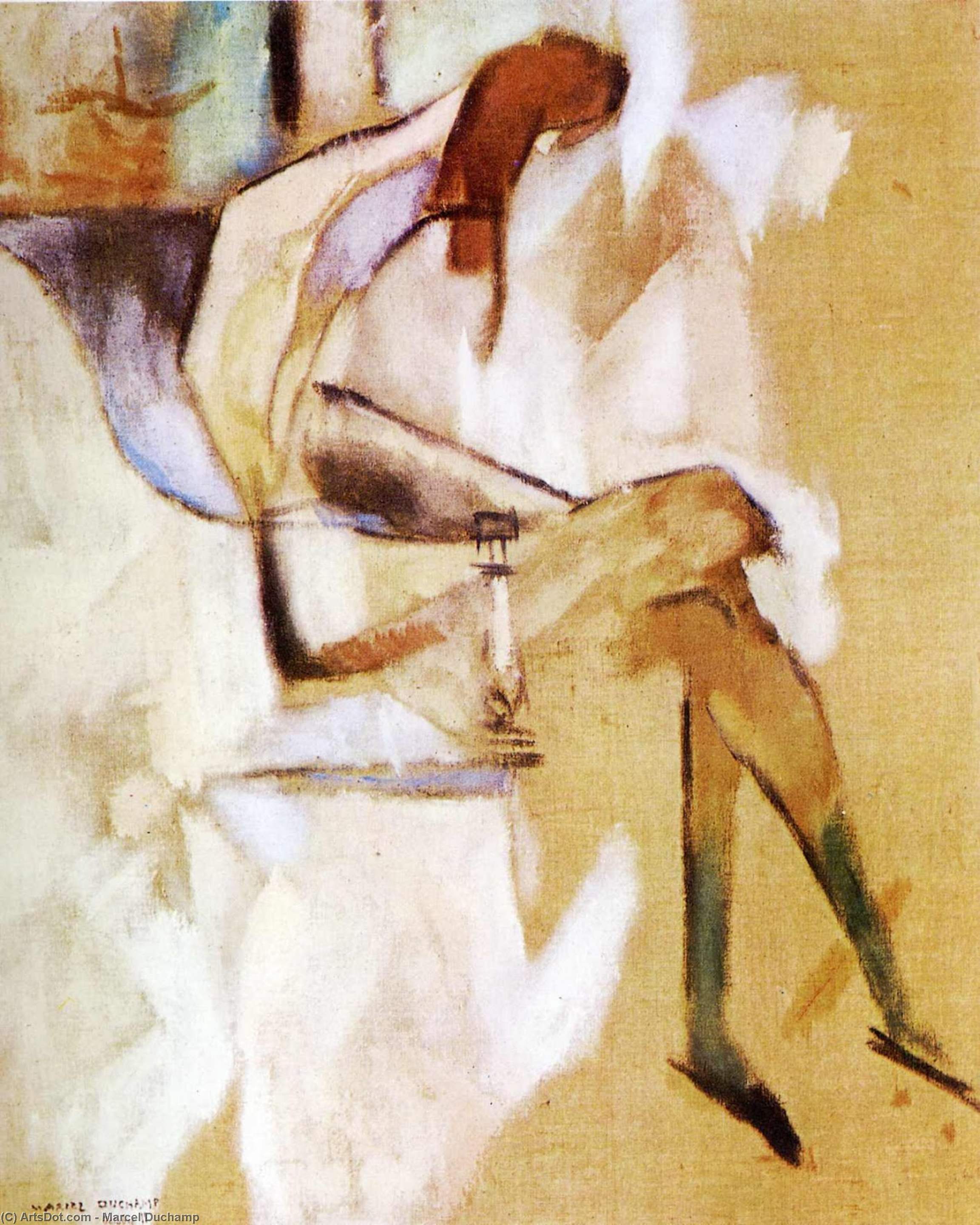 WikiOO.org - Энциклопедия изобразительного искусства - Живопись, Картины  Marcel Duchamp - около молодой  сестра