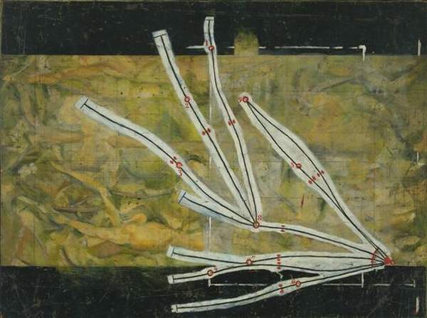 Wikioo.org - The Encyclopedia of Fine Arts - Painting, Artwork by Marcel Duchamp - Network of Stoppages