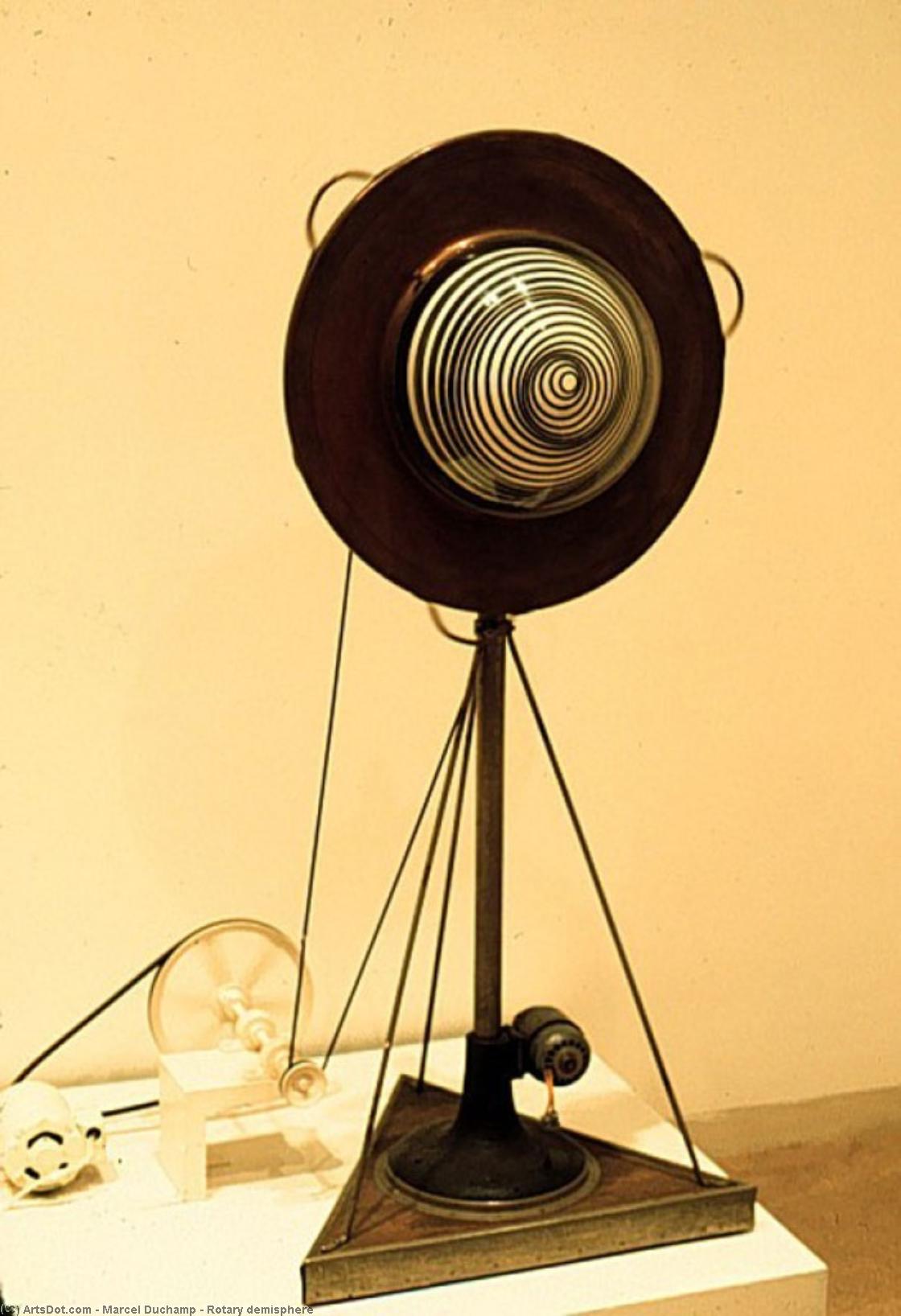 Wikioo.org - The Encyclopedia of Fine Arts - Painting, Artwork by Marcel Duchamp - Rotary demisphere