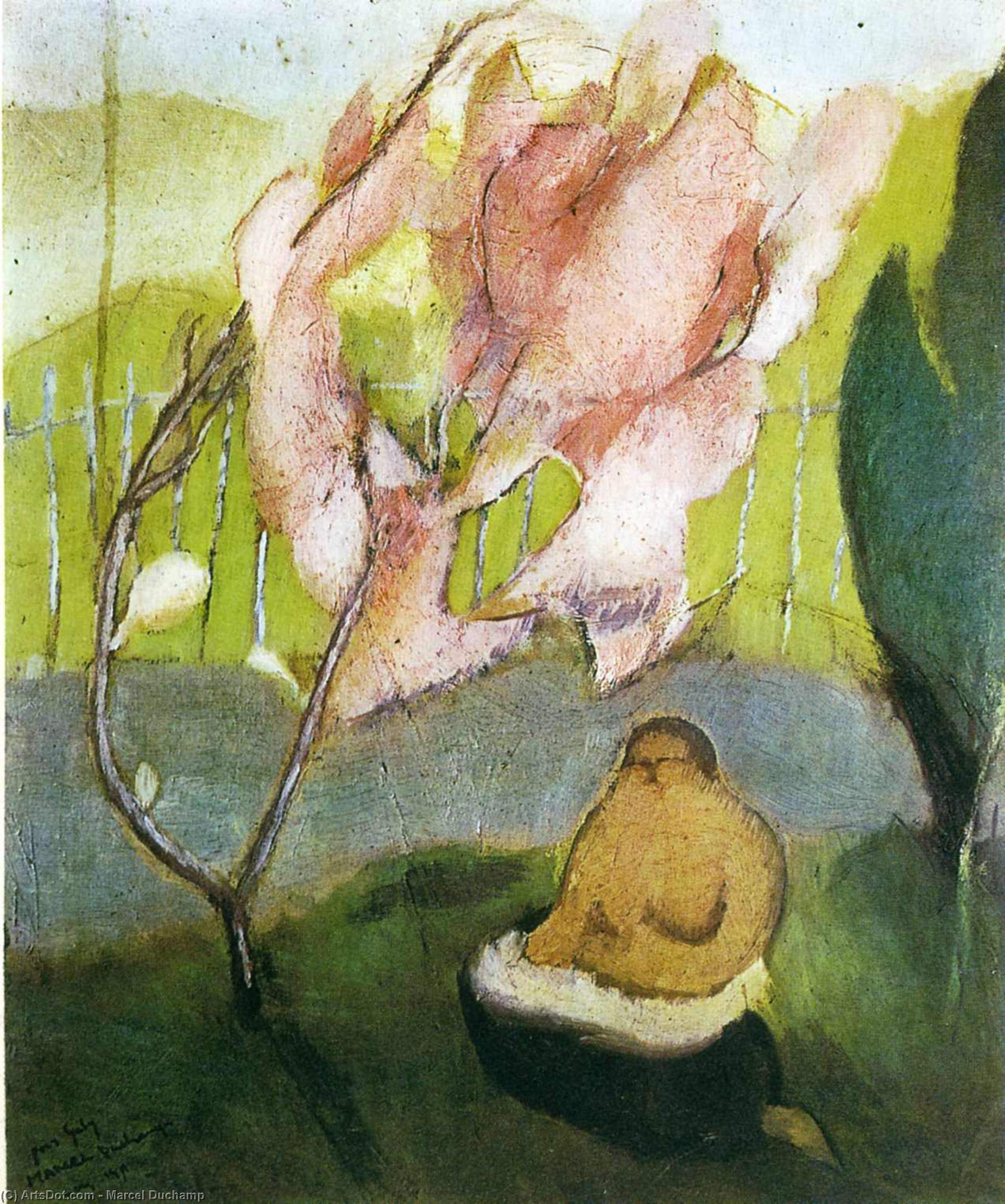 Wikioo.org – L'Encyclopédie des Beaux Arts - Peinture, Oeuvre de Marcel Duchamp - Japonaise Apple Tree