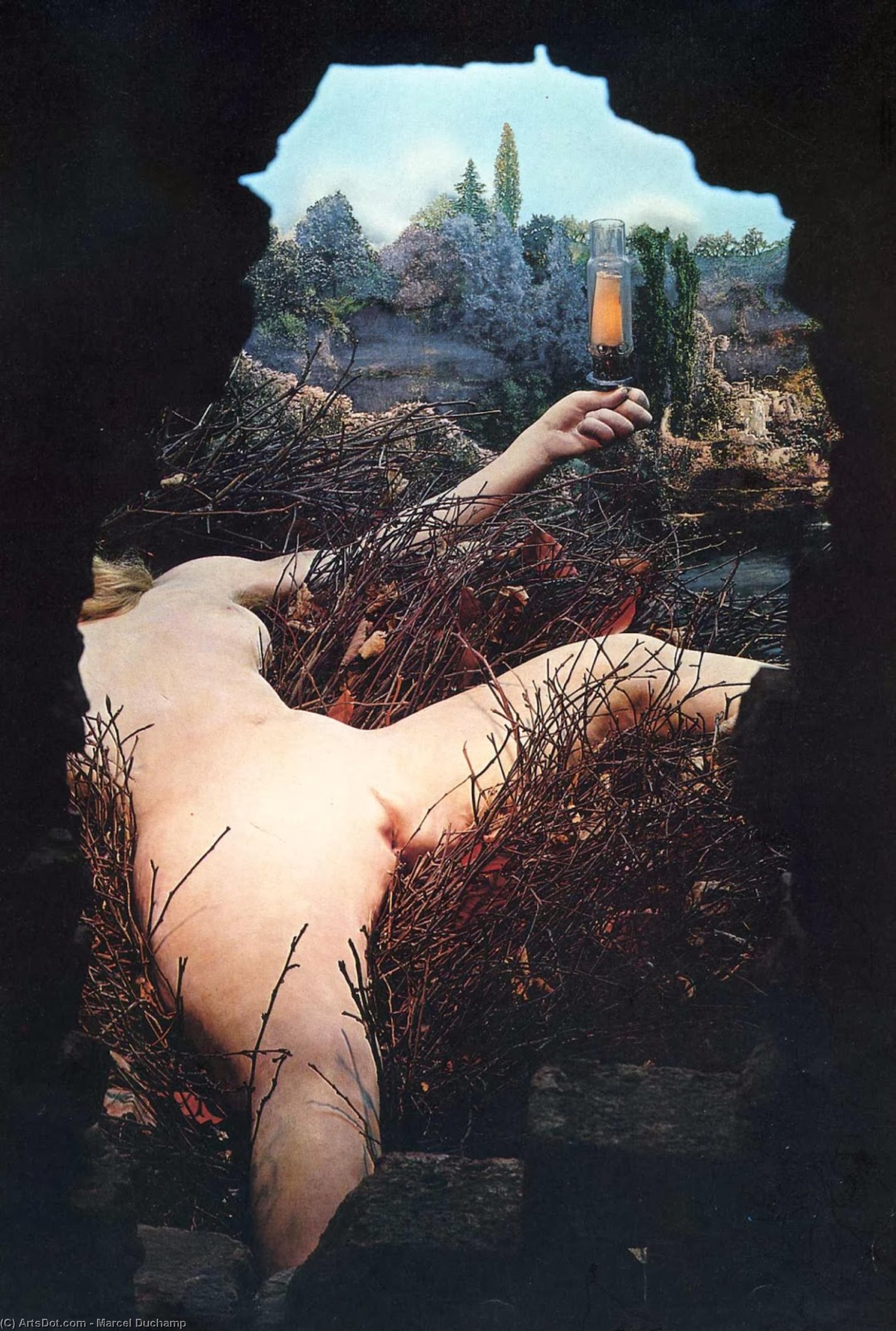 WikiOO.org - Εγκυκλοπαίδεια Καλών Τεχνών - Ζωγραφική, έργα τέχνης Marcel Duchamp - Given: 1. The Waterfall, 2. The Illuminating Gas