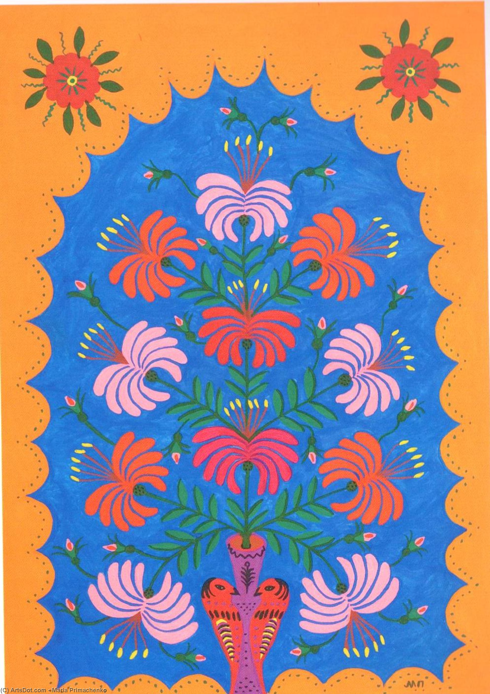 WikiOO.org - Енциклопедія образотворчого мистецтва - Живопис, Картини
 Maria Primachenko - My Flowers To Those Who Love Peace