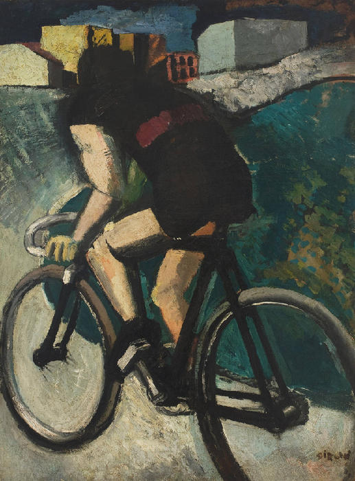 Wikioo.org - สารานุกรมวิจิตรศิลป์ - จิตรกรรม Mario Sironi - The Cyclist