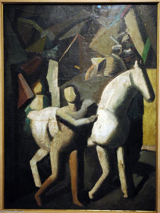 Wikioo.org - สารานุกรมวิจิตรศิลป์ - จิตรกรรม Mario Sironi - The White Horse