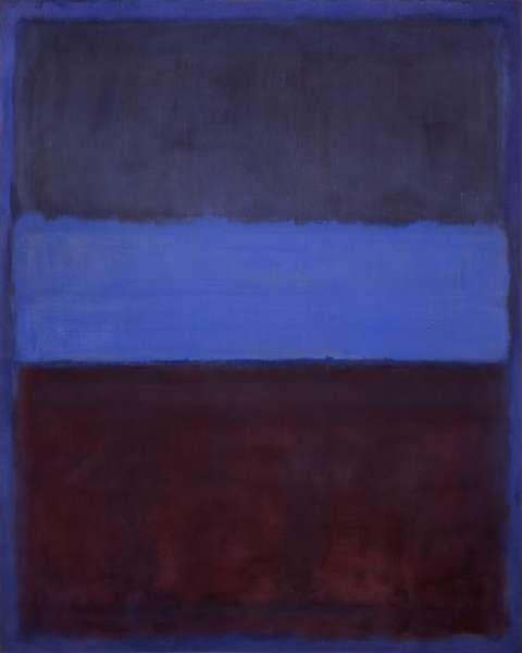 Wikioo.org - The Encyclopedia of Fine Arts - Painting, Artwork by Mark Rothko (Marcus Rothkowitz) - No.61 (Rust and Blue)