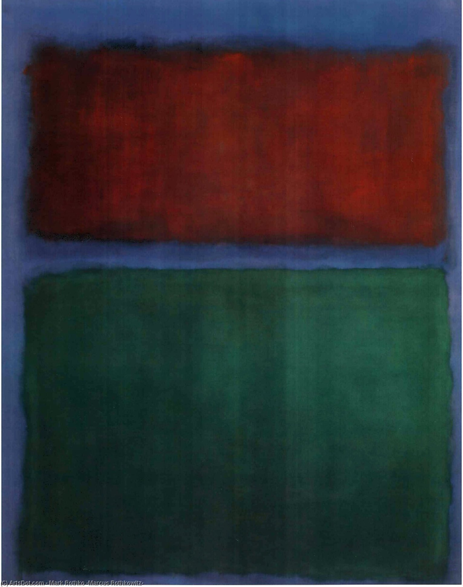 Wikioo.org - The Encyclopedia of Fine Arts - Painting, Artwork by Mark Rothko (Marcus Rothkowitz) - Earth & Green